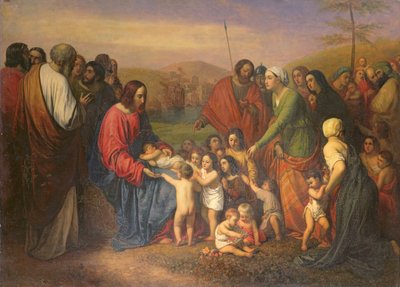 Let the little children come to me by Joseph Nicolas Robert Fleury